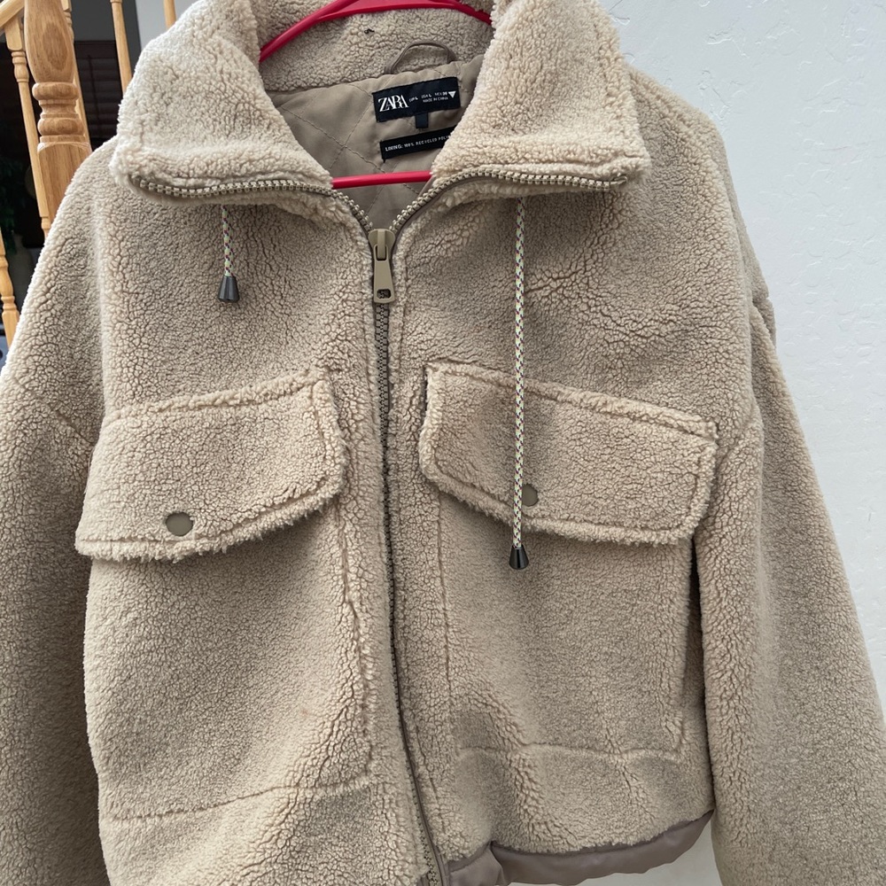 Brown zara jacket!